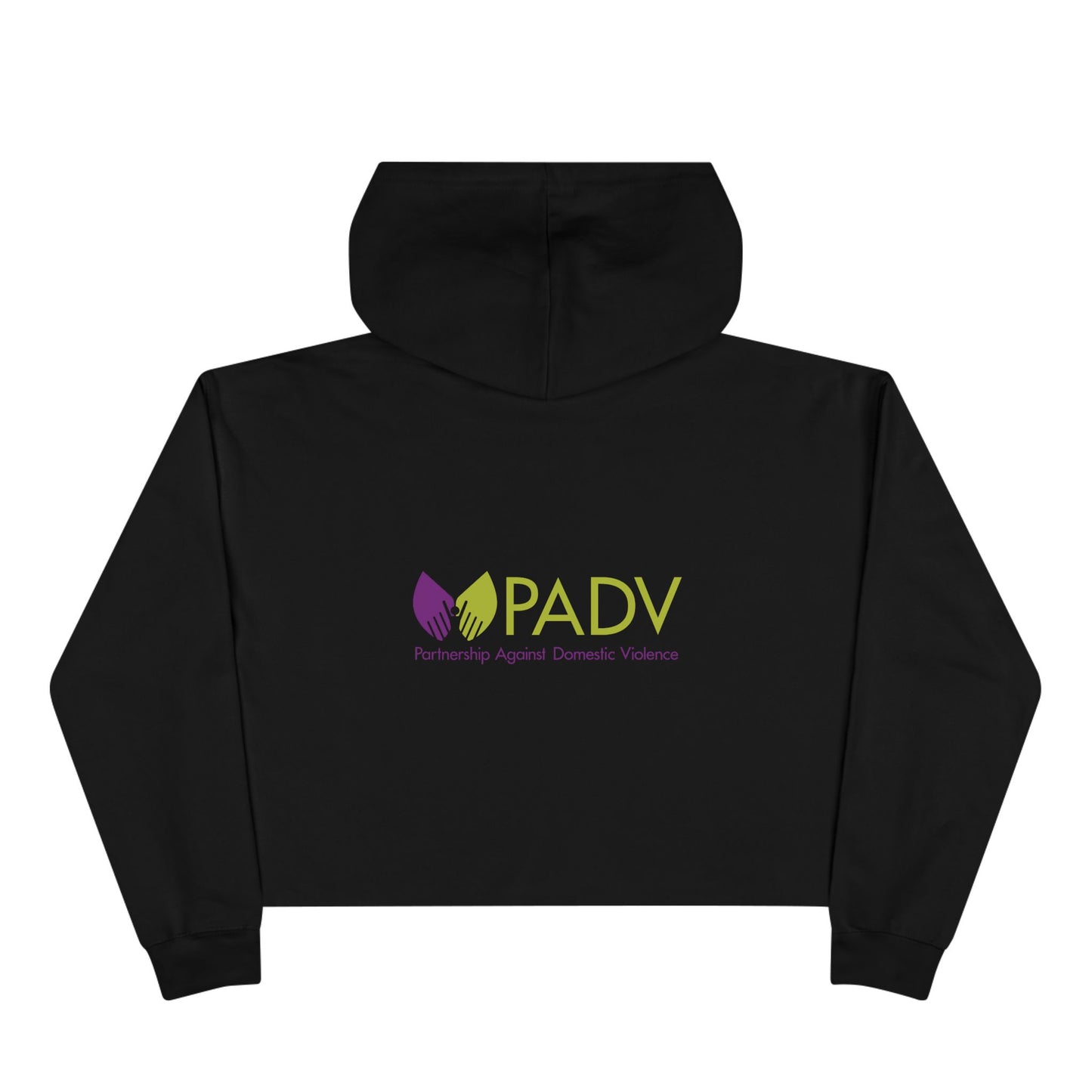 Domestic Violence Awareness Crop Hoodie - Support PADV