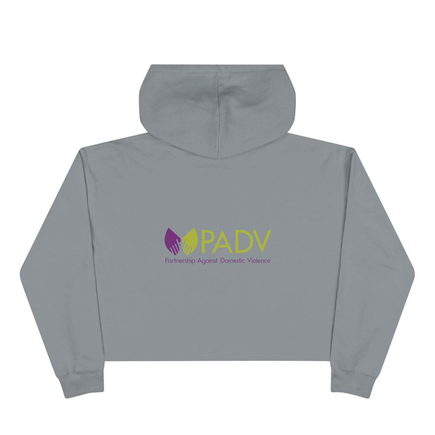 Domestic Violence Awareness Crop Hoodie - Support PADV