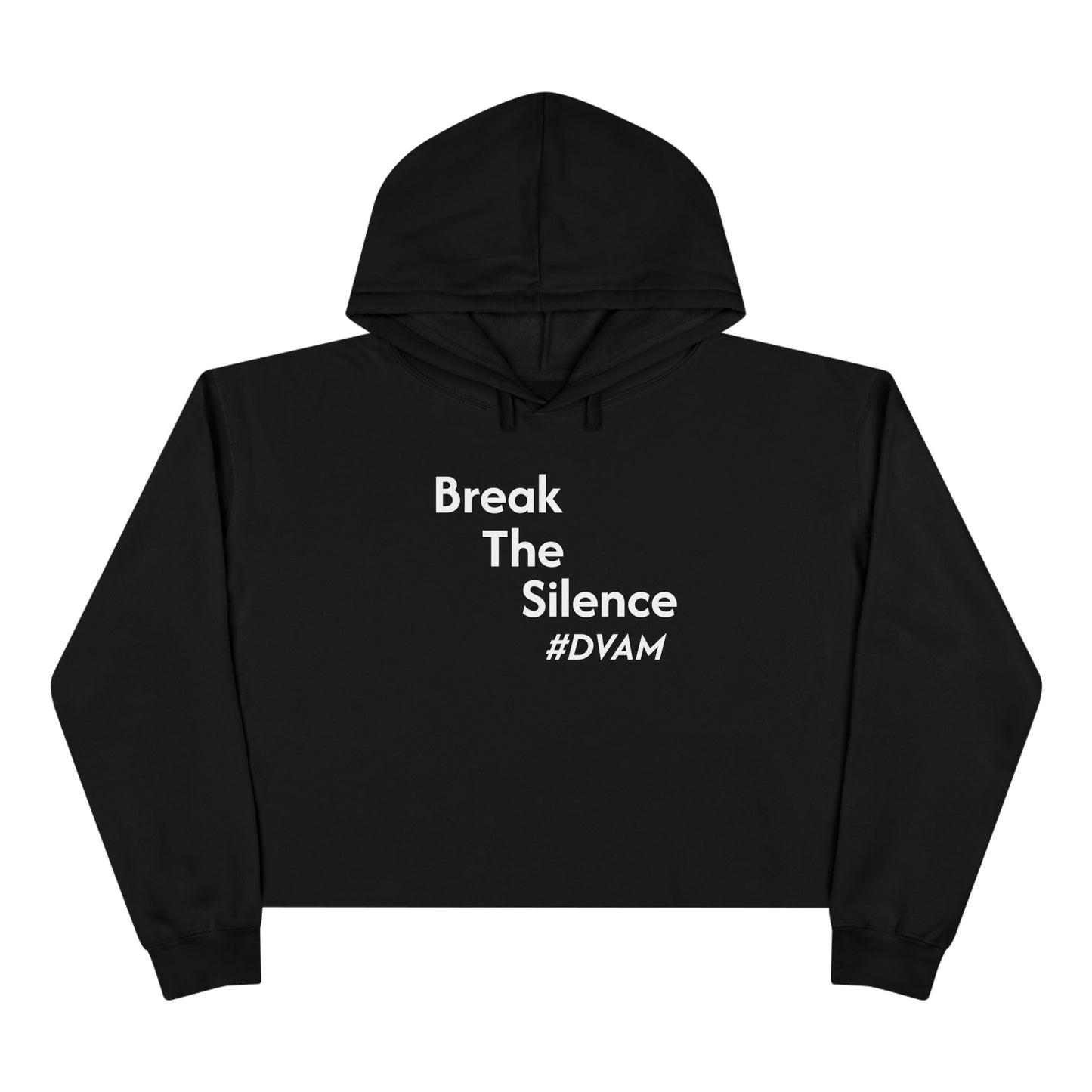 Domestic Violence Awareness Crop Hoodie - Support PADV