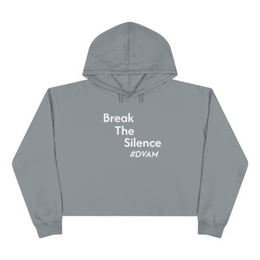 Domestic Violence Awareness Crop Hoodie - Support PADV