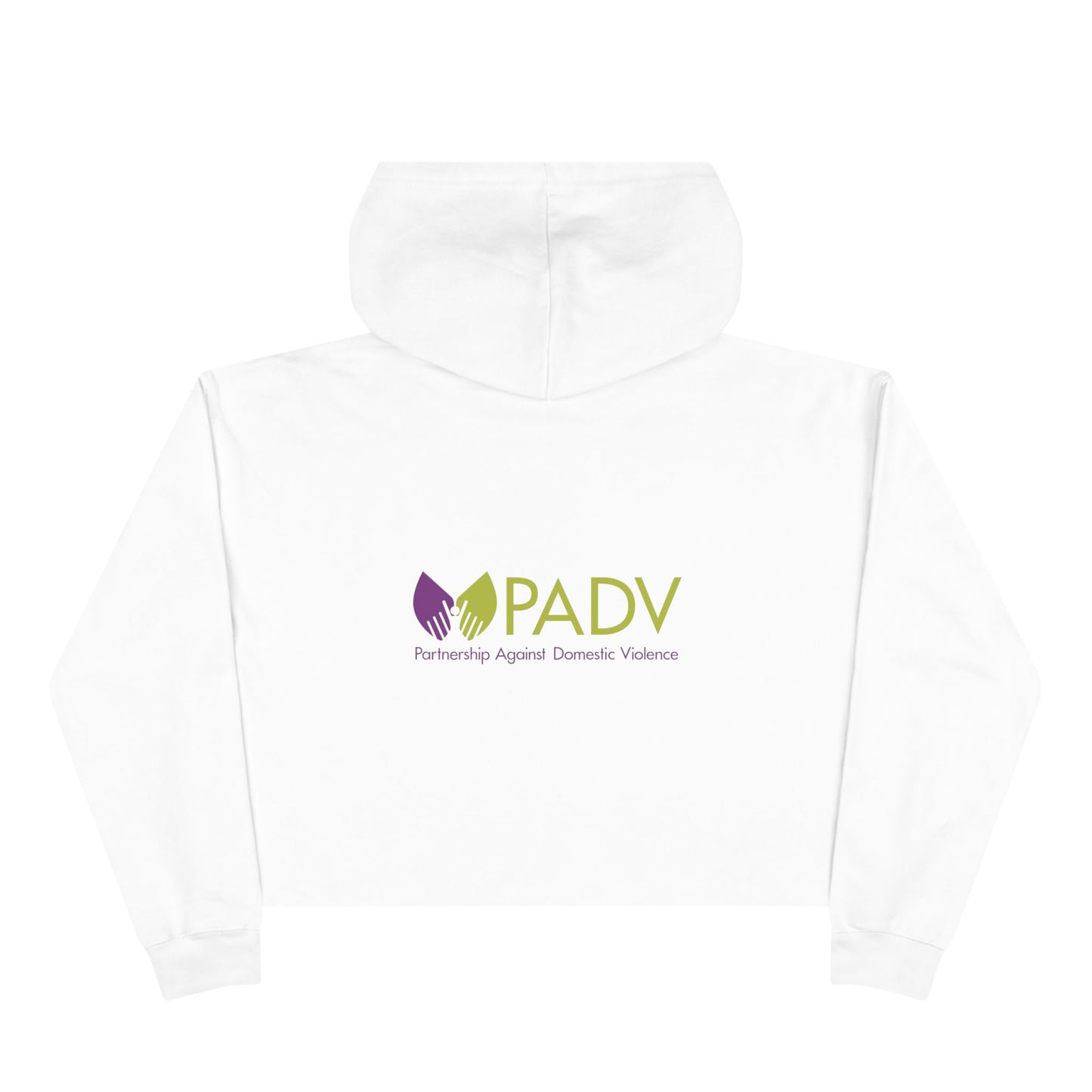 Domestic Violence Awareness Crop Hoodie - Support PADV