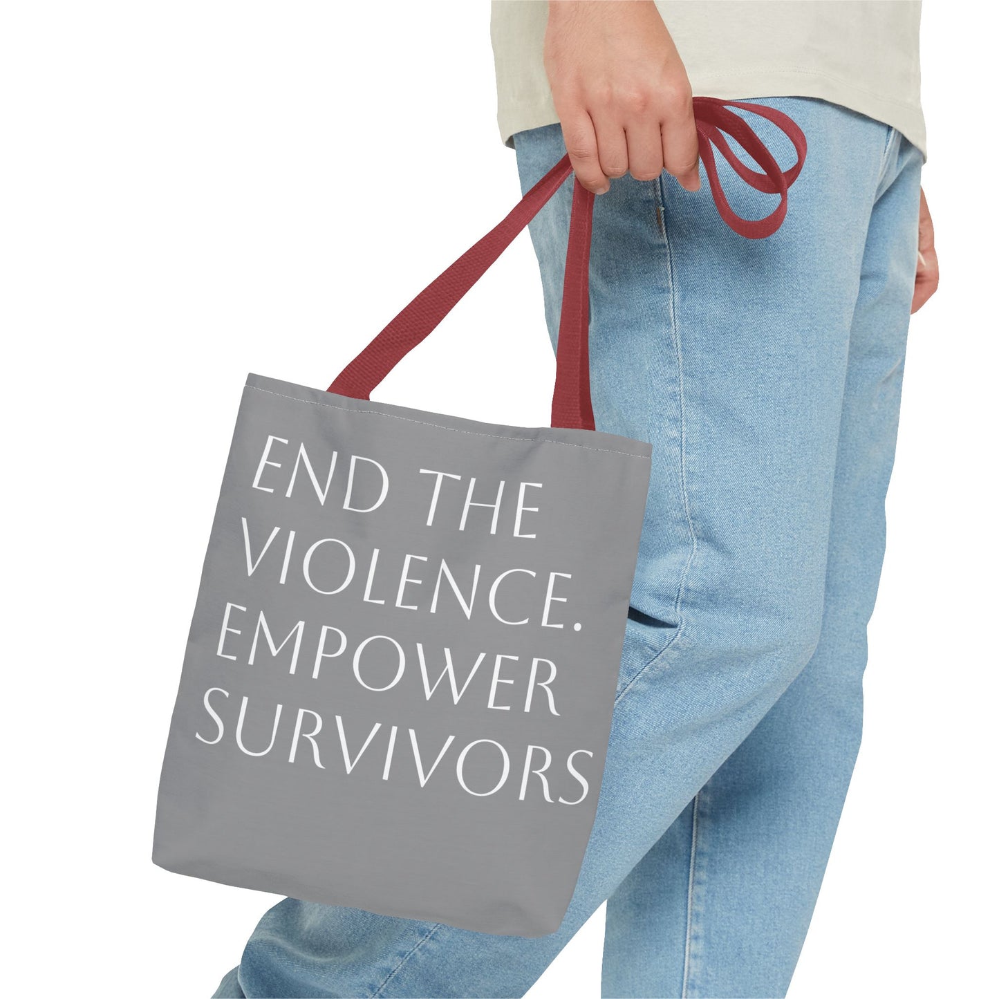"Carry Courage" Domestic Violence Awareness Tote Bag