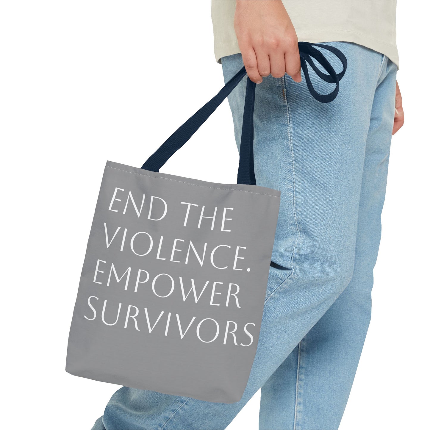 "Carry Courage" Domestic Violence Awareness Tote Bag