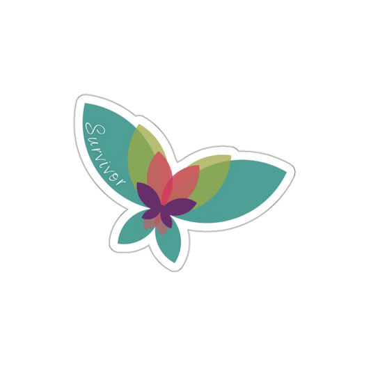 Survivor Butterfly Die-Cut Sticker