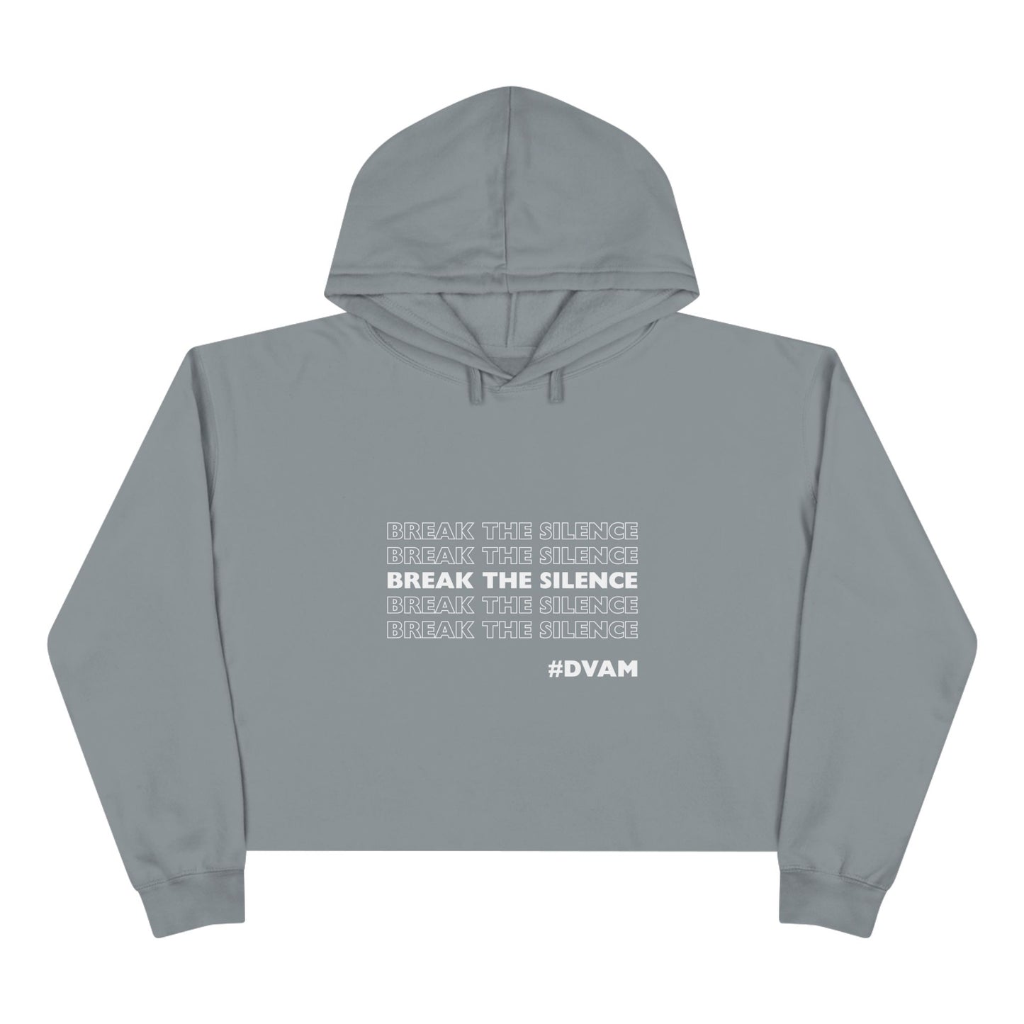 Domestic Violence Awareness Crop Hoodie - Support PADV