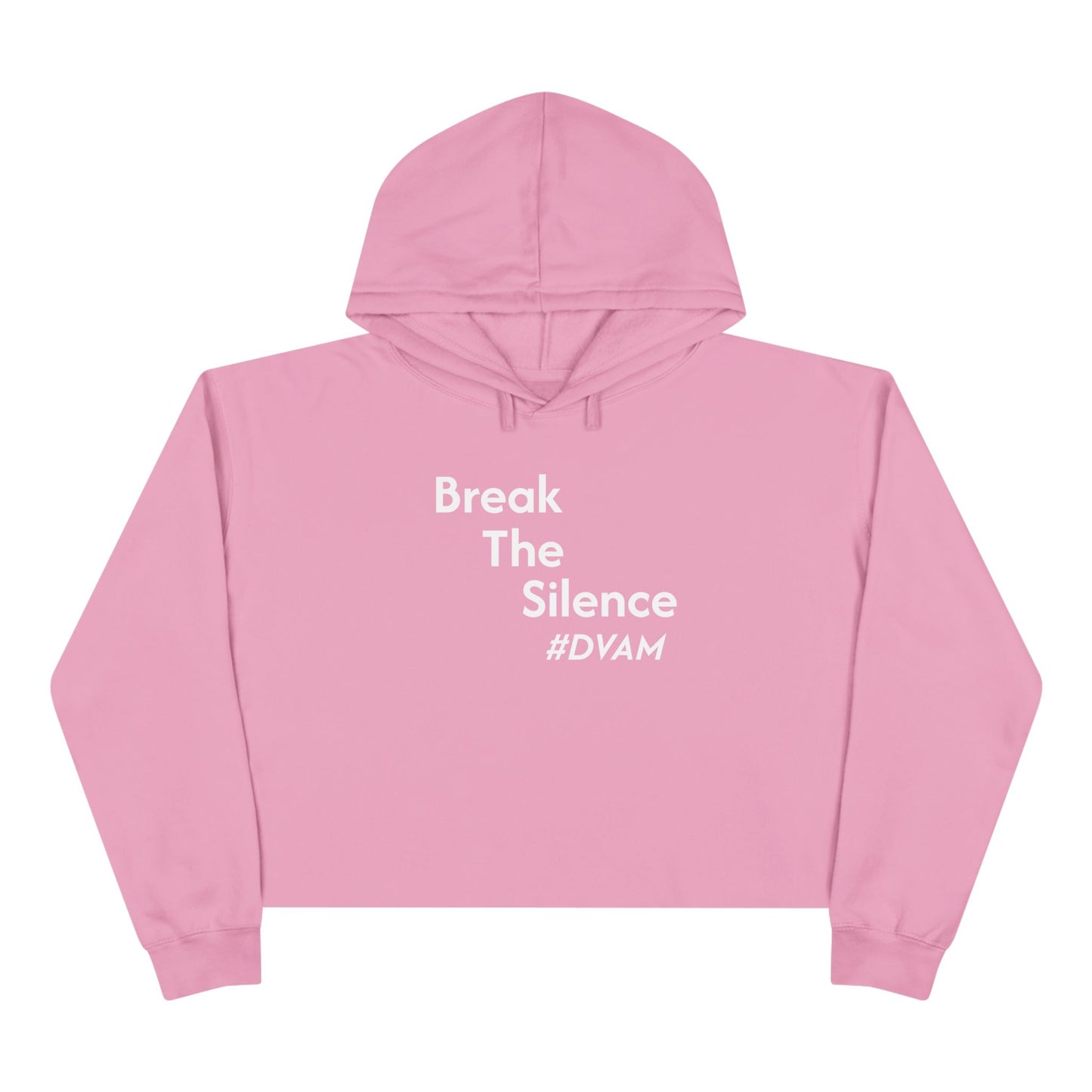 Domestic Violence Awareness Crop Hoodie - Support PADV