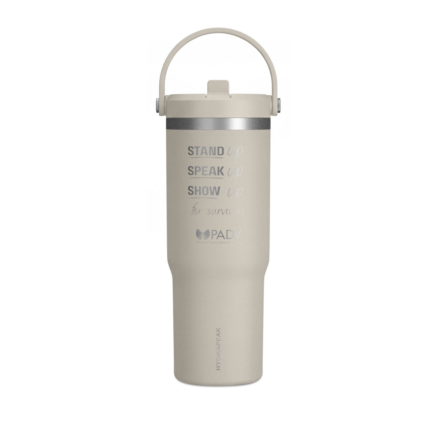 Nomad 32oz Insulated Travel Tumbler – 'Stand Speak Show' Stainless Steel Water Bottle