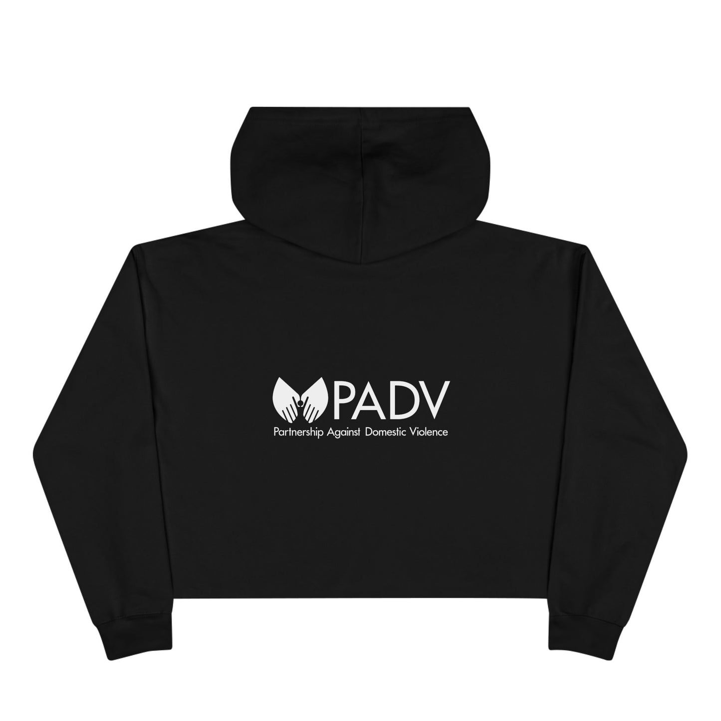 Domestic Violence Awareness Crop Hoodie - Support PADV