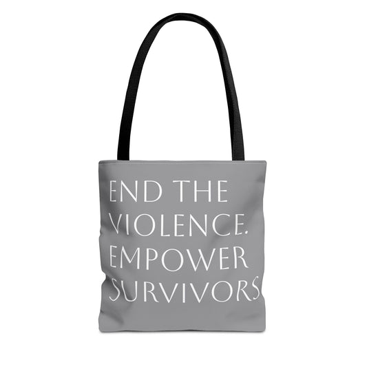 "Carry Courage" Domestic Violence Awareness Tote Bag
