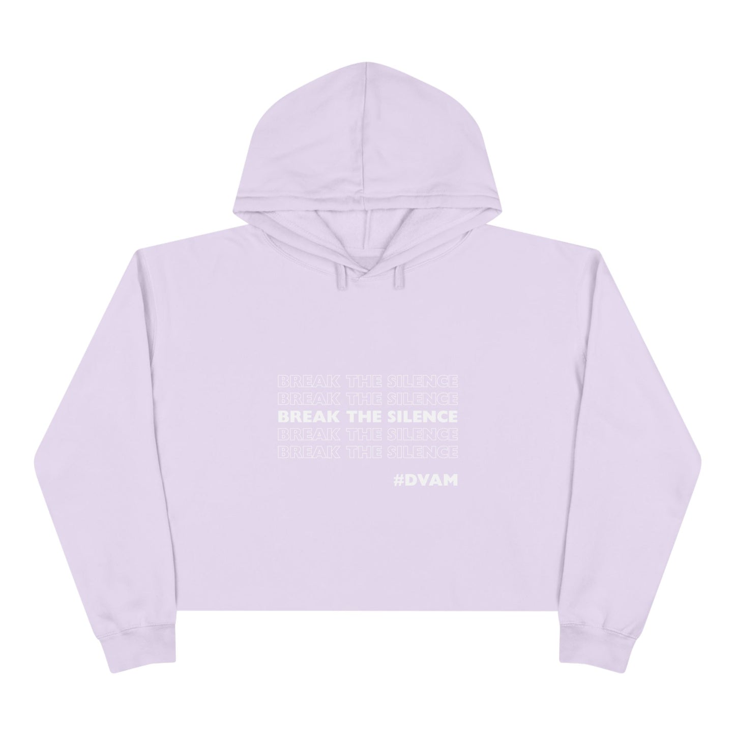 Domestic Violence Awareness Crop Hoodie - Support PADV