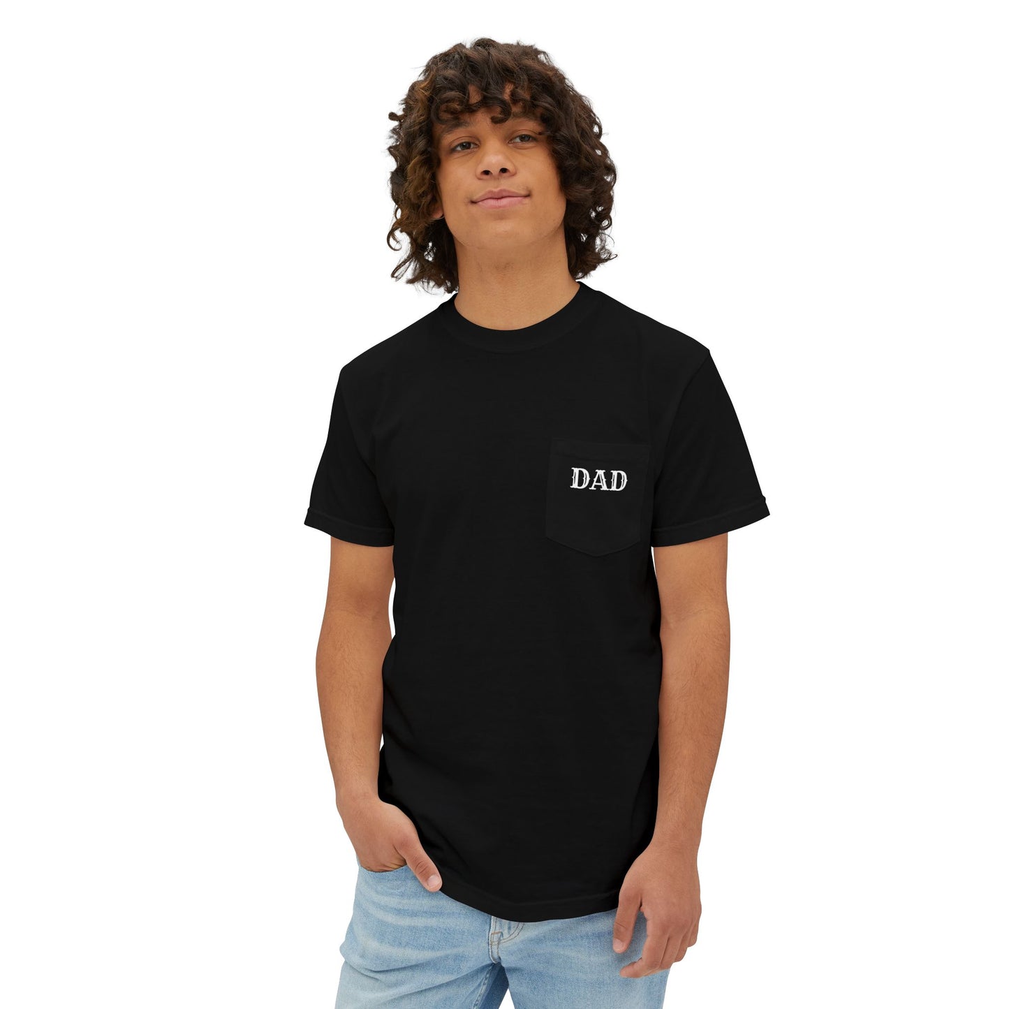 Dad Pocket T‑Shirt — "Raising Advocates"