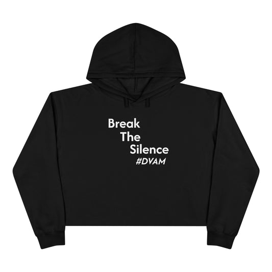 Domestic Violence Awareness Crop Hoodie - Support PADV