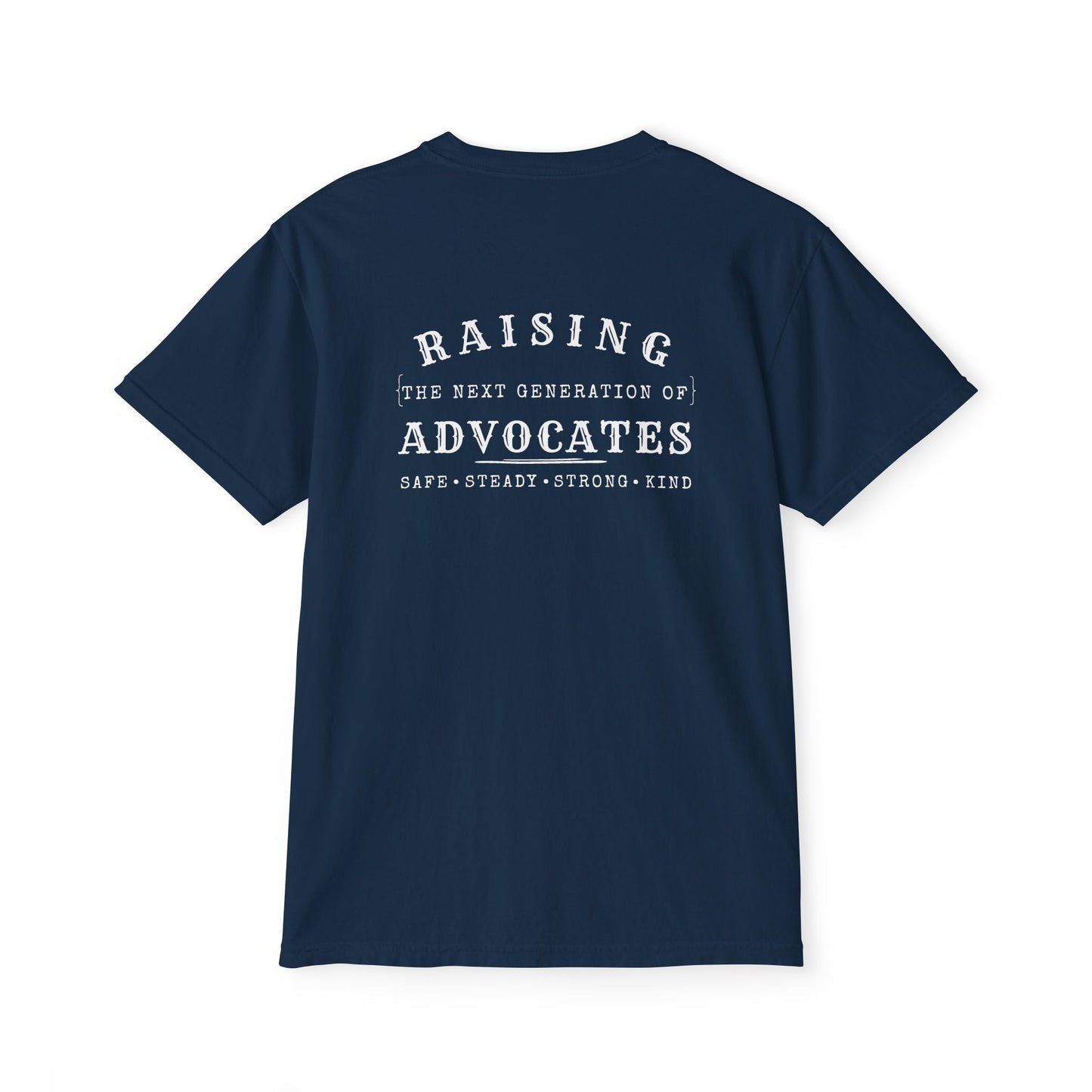 Dad Pocket T‑Shirt — "Raising Advocates"