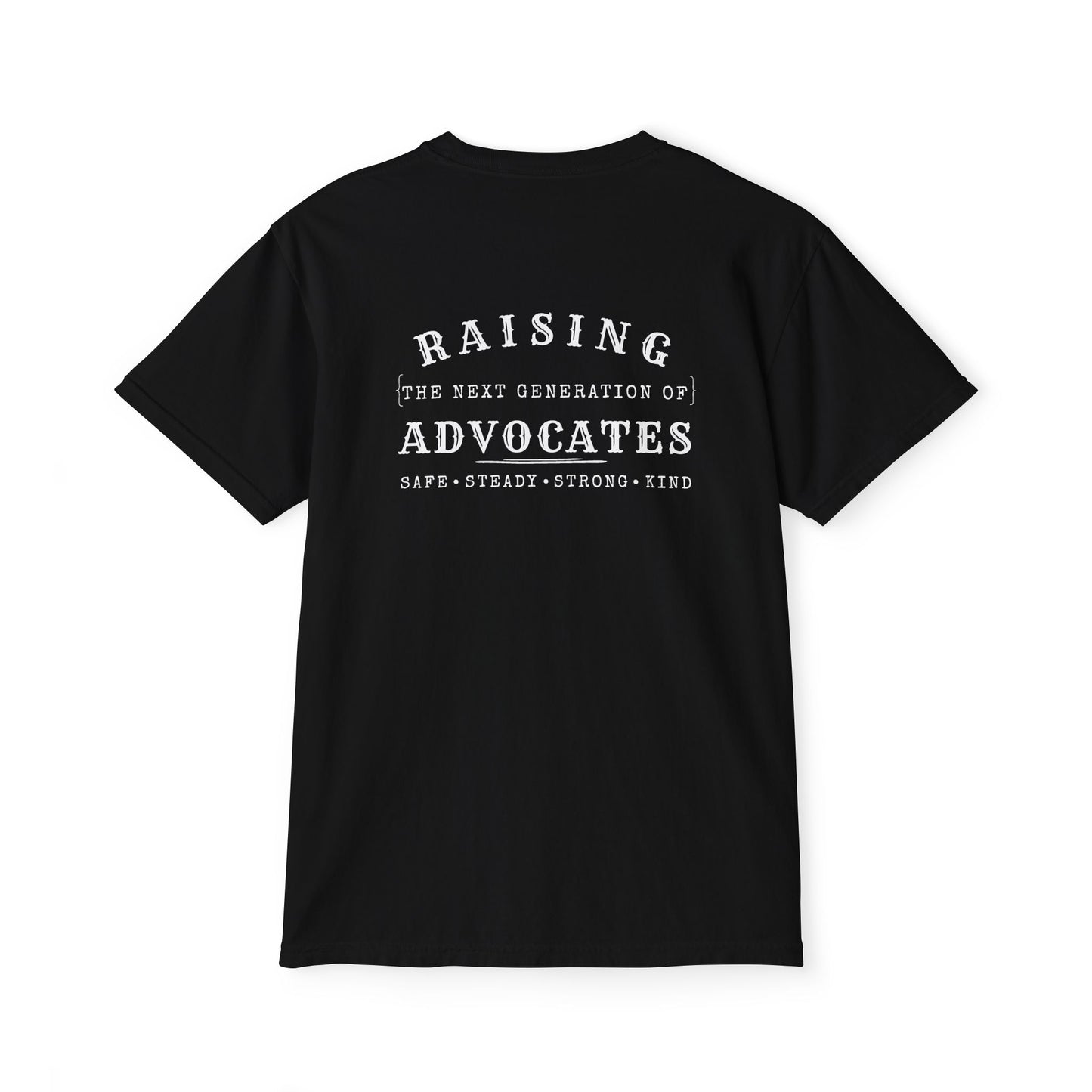 Dad Pocket T‑Shirt — "Raising Advocates"