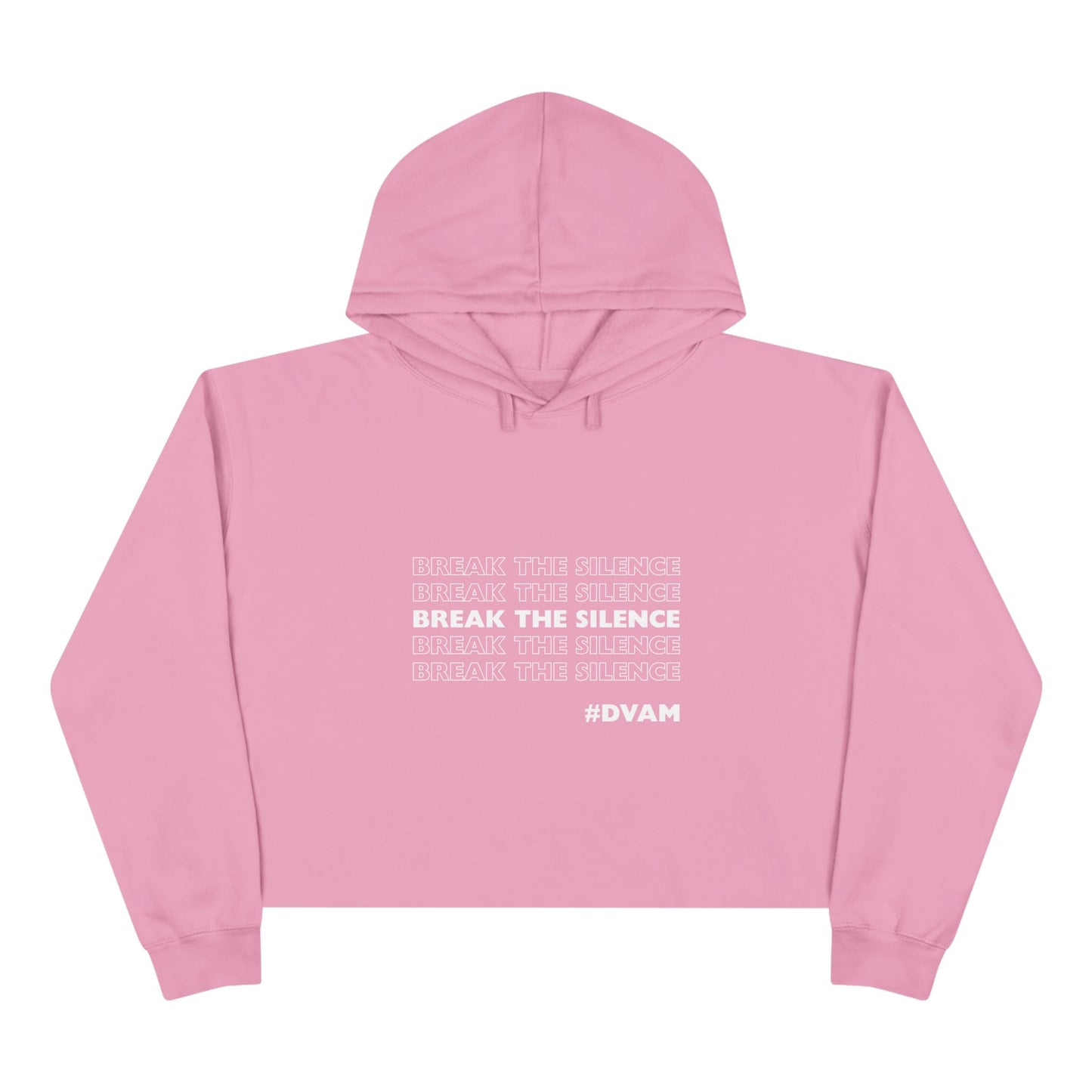 Domestic Violence Awareness Crop Hoodie - Support PADV