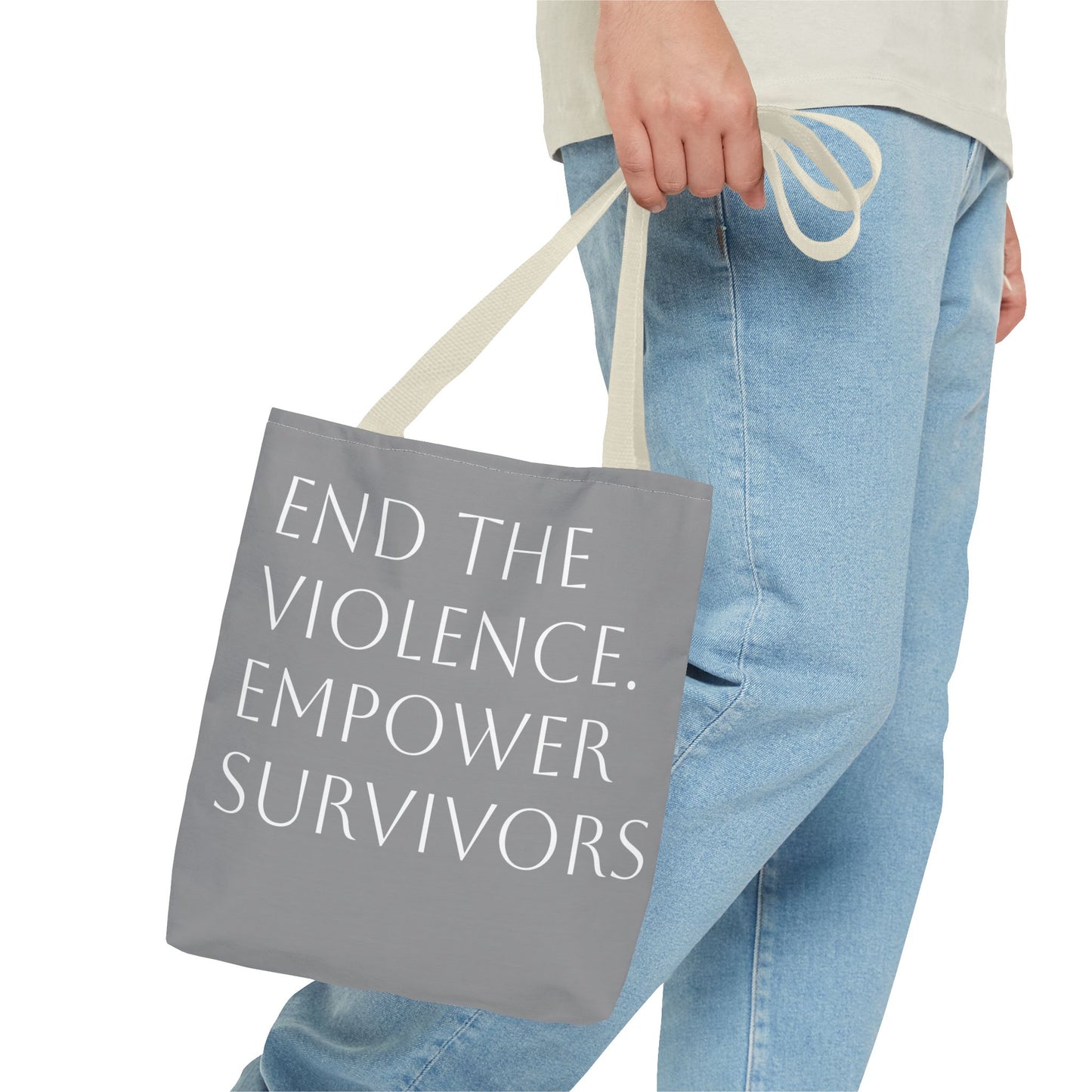 "Carry Courage" Domestic Violence Awareness Tote Bag