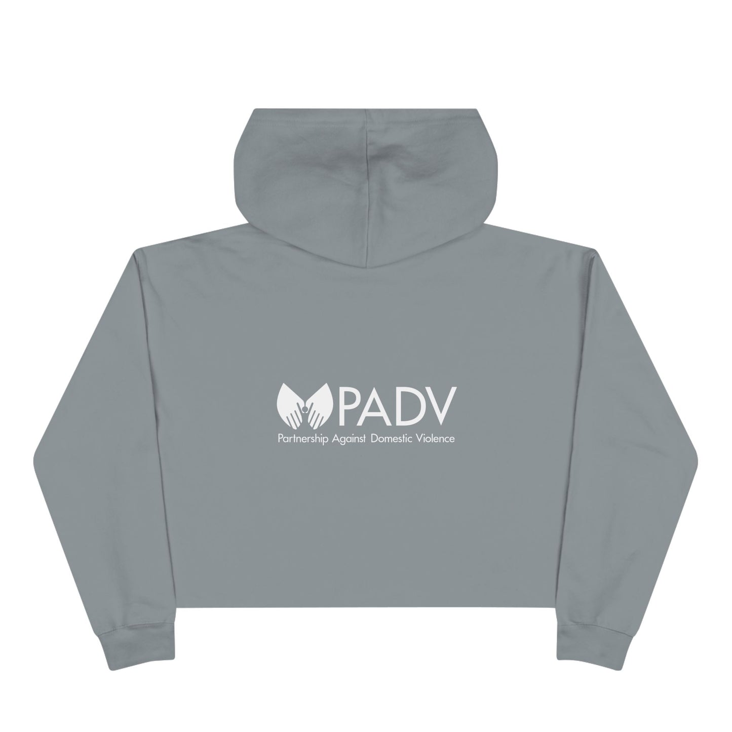 Domestic Violence Awareness Crop Hoodie - Support PADV