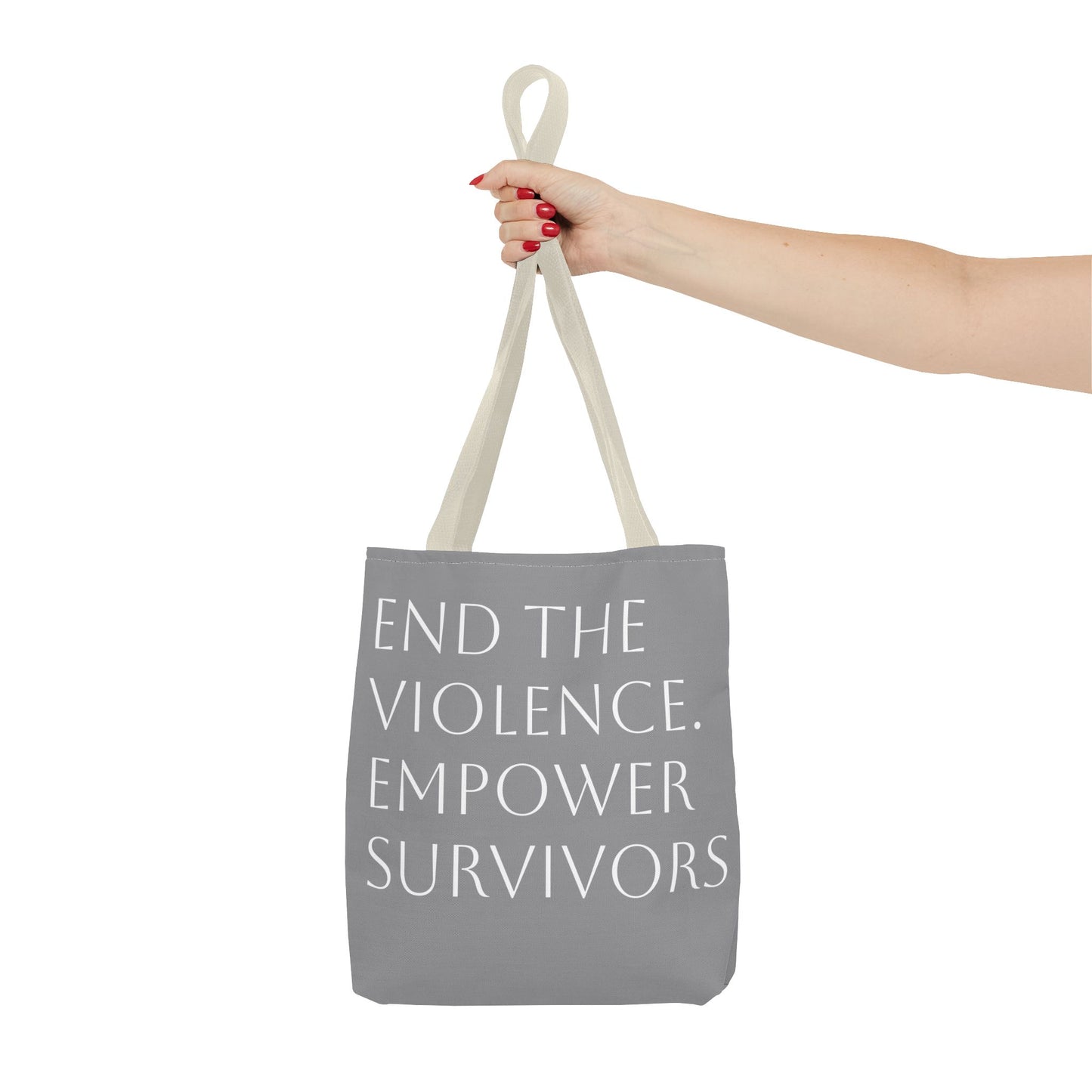 "Carry Courage" Domestic Violence Awareness Tote Bag