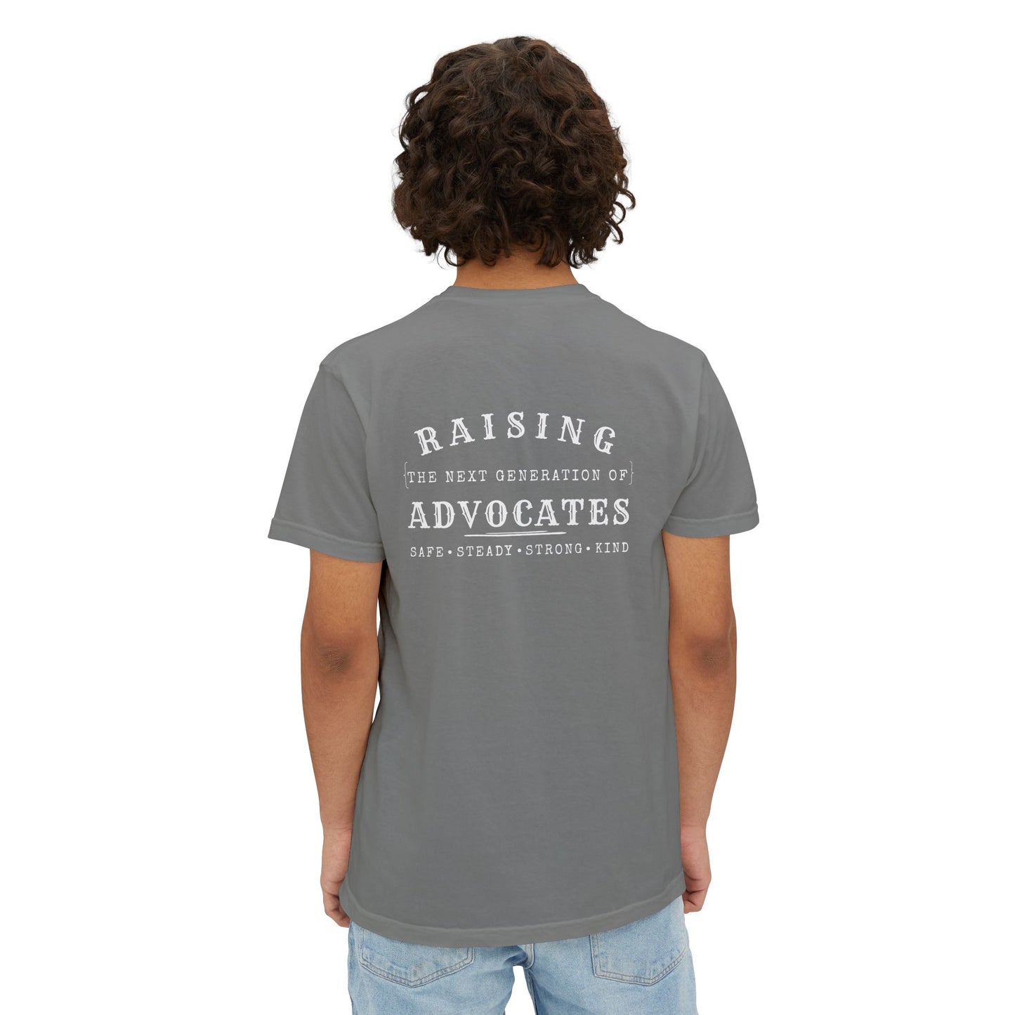 Dad Pocket T‑Shirt — "Raising Advocates"